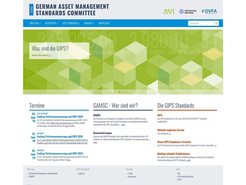 GAMSC: Fachtag Performancemessung und GIPS 2025 image