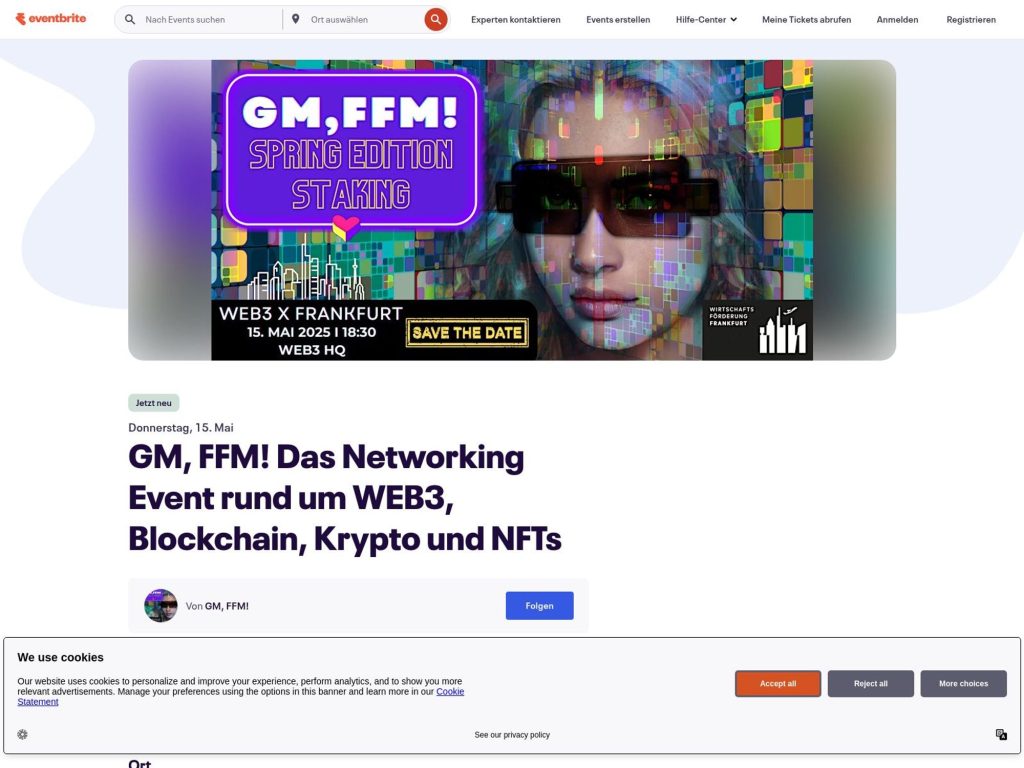 GM, FFM! Das Networking Event rund um WEB3, Blockchain, Krypto und NFTs - Event screenshot