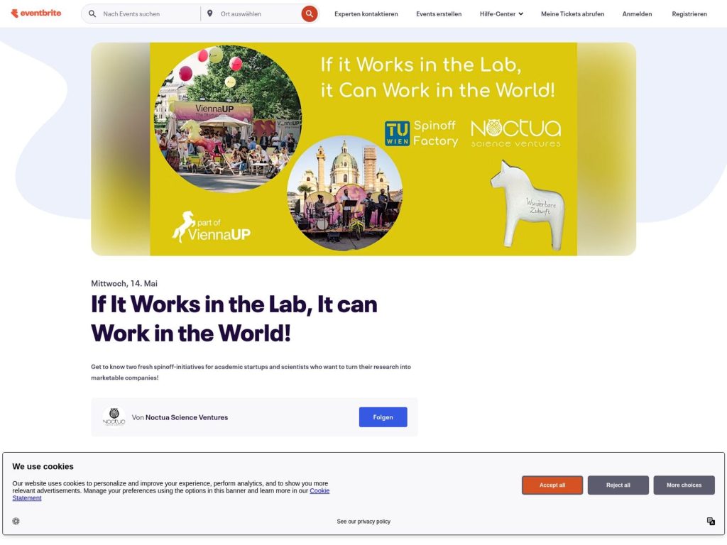 If It Works in the Lab, It can Work in the World! - Event screenshot