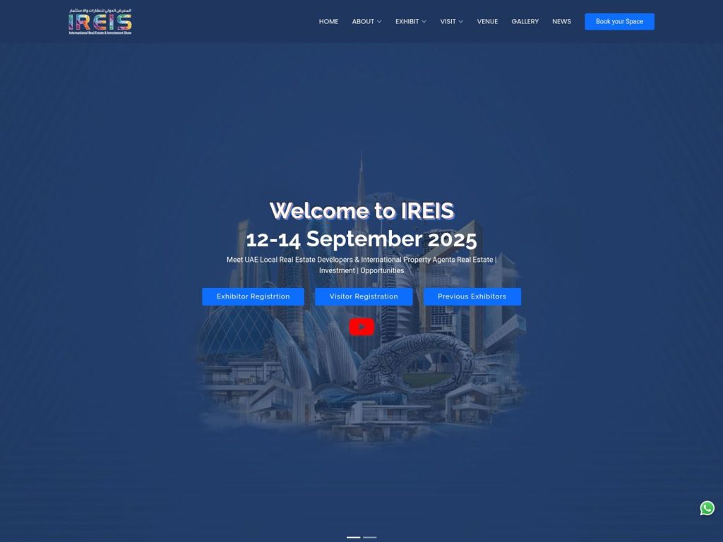 International Real Estate & Investment Show - Event screenshot