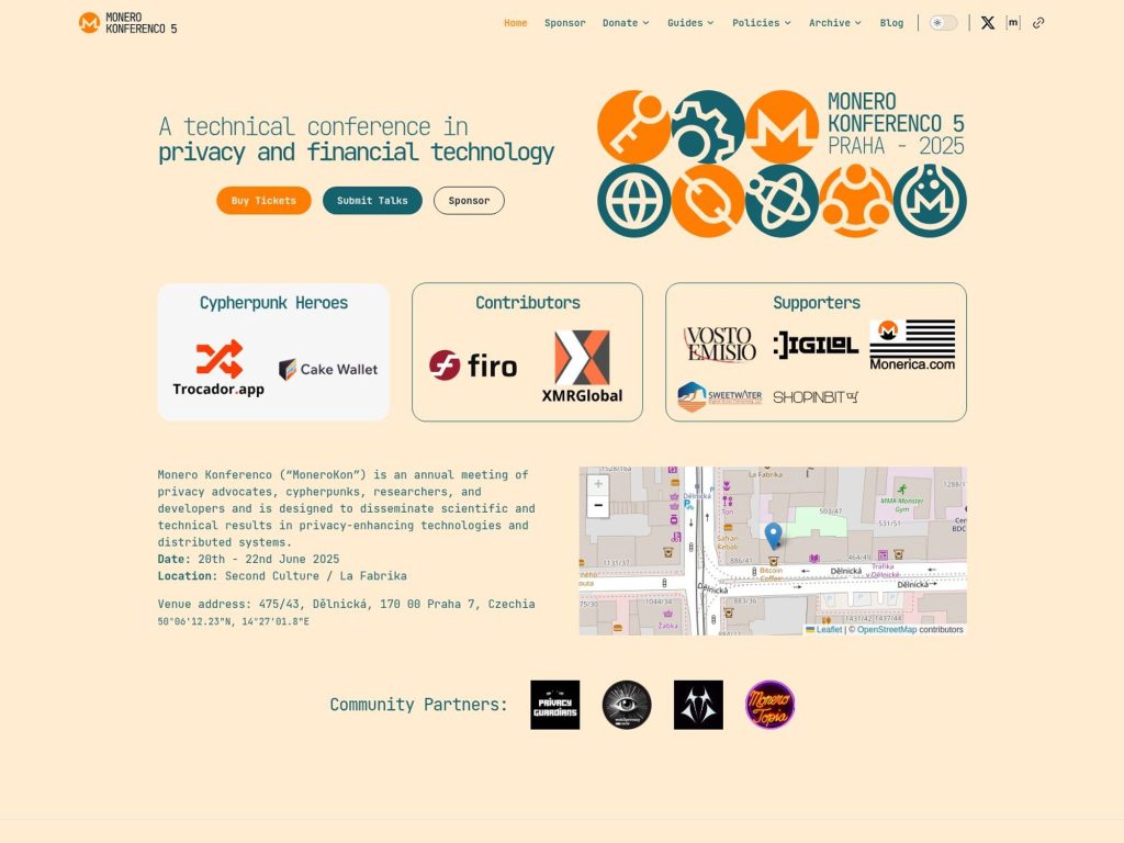 MoneroKon 2025 (MoneroKon 5) - Event screenshot