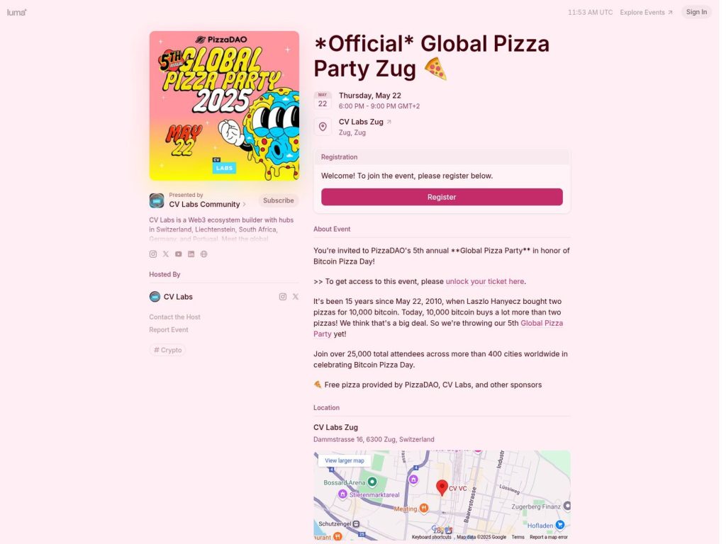 *Official* Global Pizza Party Zug 🍕 - Event screenshot