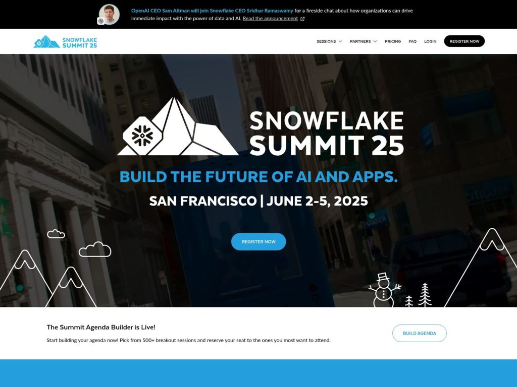 Snowflake Summit 25 - Event screenshot