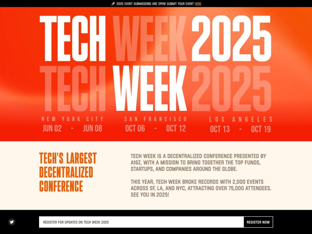 Tech Week San Francisco 2025 - Event screenshot