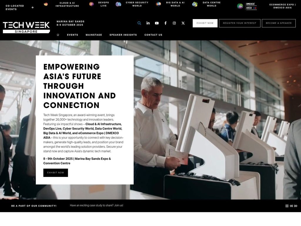 Tech Week Singapore 2025 - Event screenshot