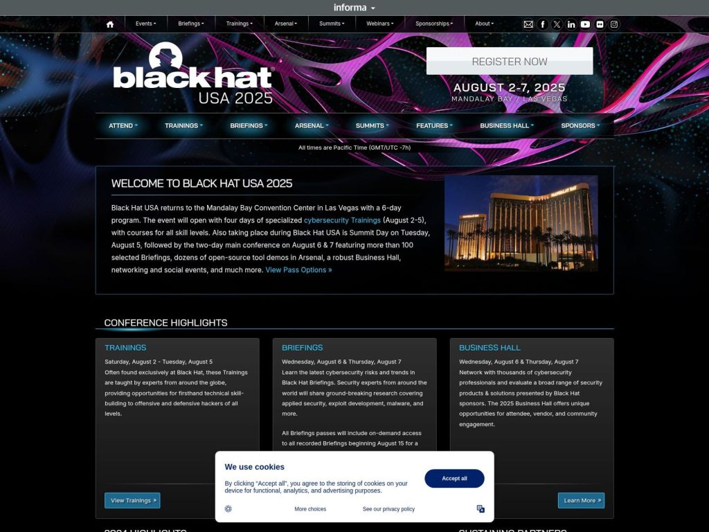 The AI Summit at Black Hat USA - Event screenshot