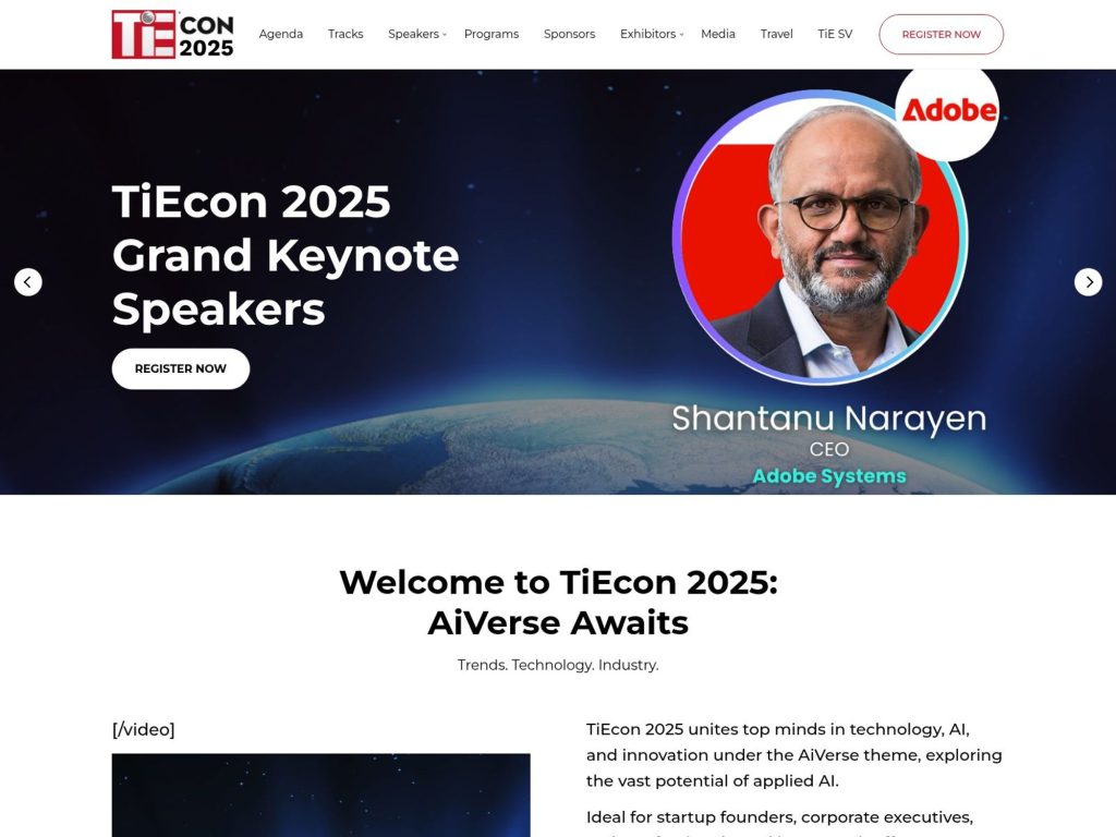 TiEcon 2025 - Event screenshot