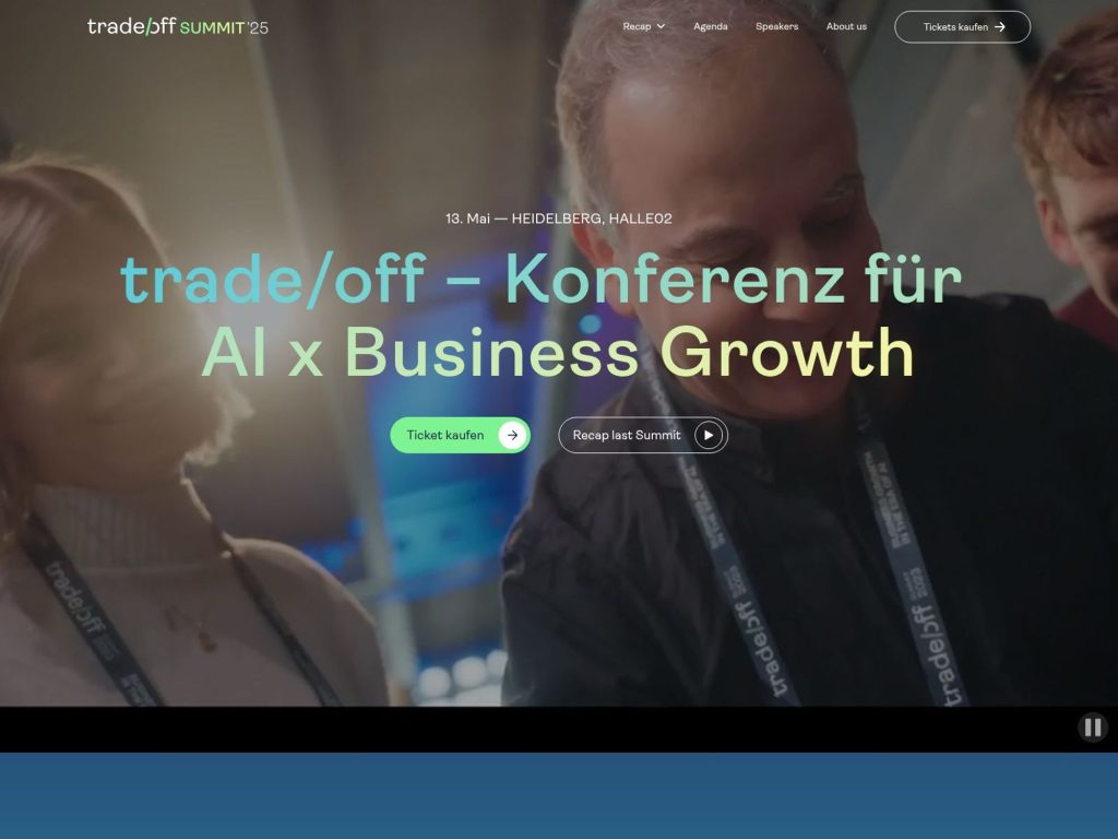 trade/off – Konferenz für AI x Business Growth - Event screenshot