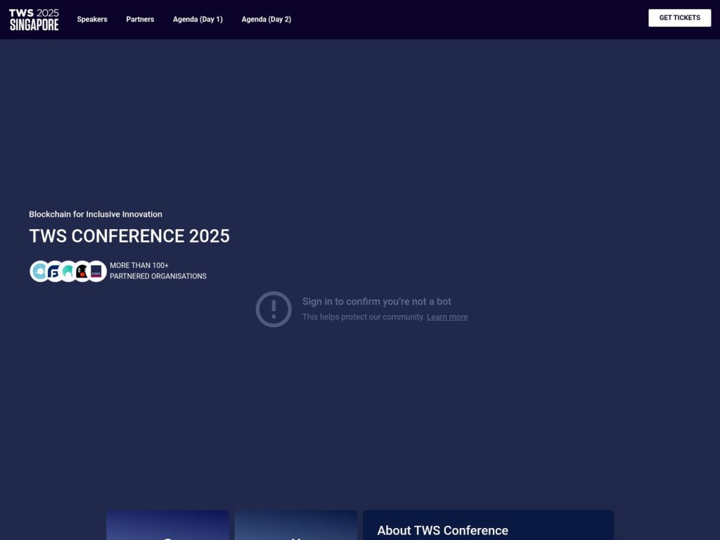 TWS Conference 2025 - Event screenshot