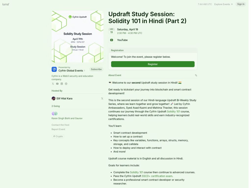 Updraft Study Session: Solidity 101 in Hindi (Part 2) image