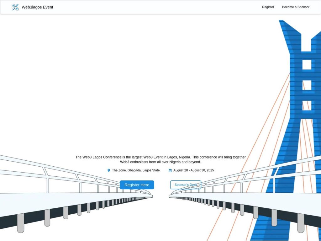 Web3Lagos 2025 - Event screenshot