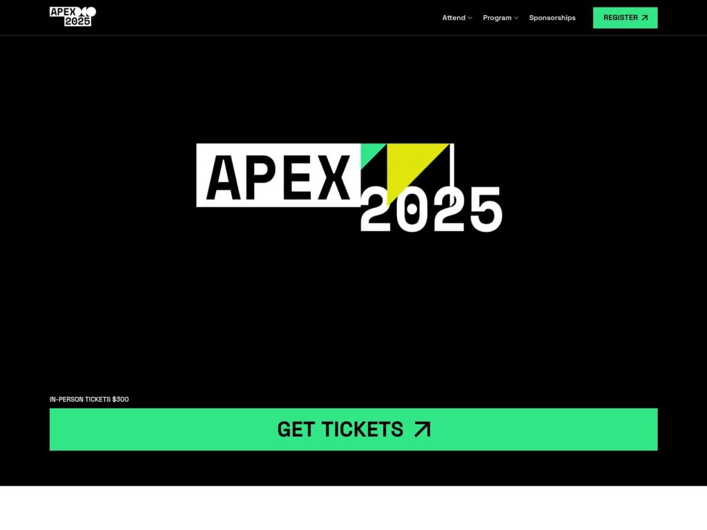 XRP Ledger Apex 2025 - Event screenshot