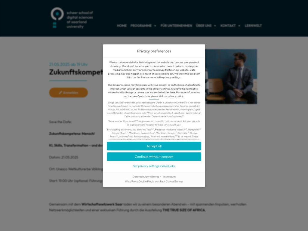 Zukunftskompetenz: Mensch! KI, Skills, Transformation - und du mittendrin? - Event screenshot