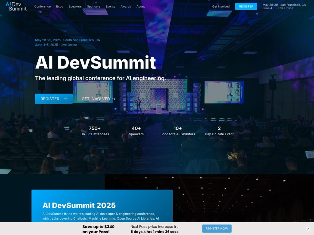 AI DevSummit 2026 - Event screenshot