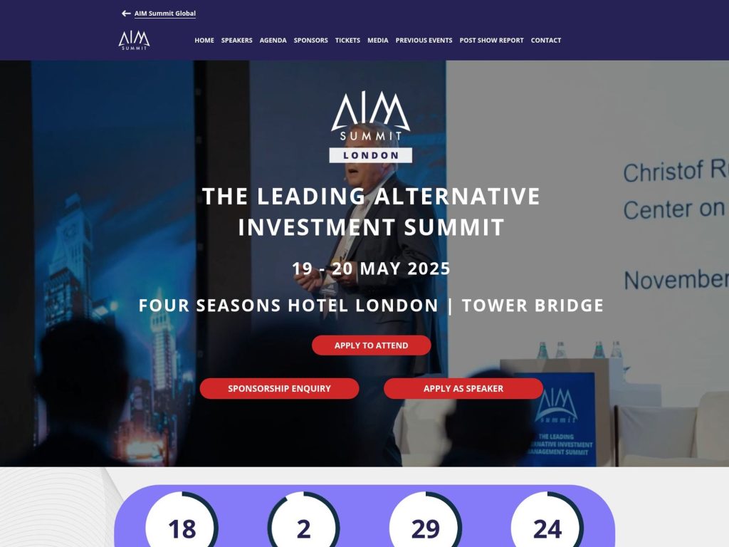 AIM Summit London 2025 - Event screenshot