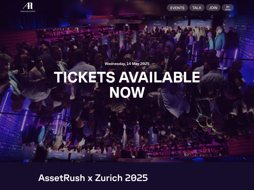 AssetRush x Zurich 2025 - Event screenshot