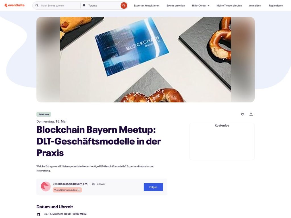 Blockchain Bayern Meetup: DLT-Geschäftsmodelle in der Praxis image