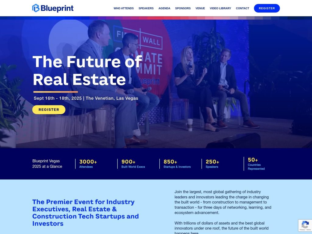 Blueprint Vegas 2025 - The Future of Real Estate - Event screenshot