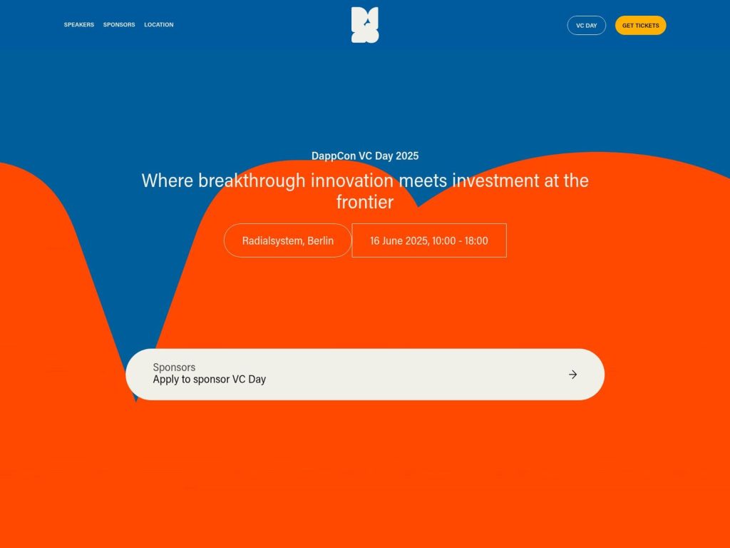 DappCon VC Day 2025 - Event screenshot