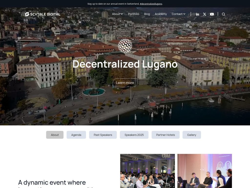 Decentralized Lugano - Event screenshot