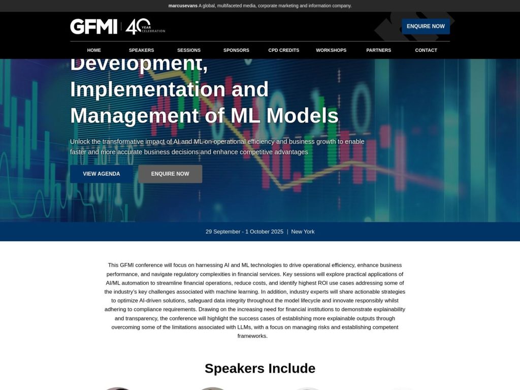 Development, Implementation and Management of ML Models - Event screenshot
