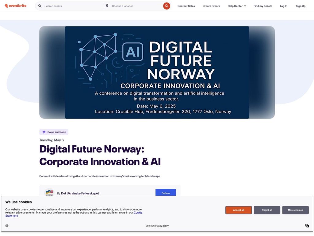 Digital Future Norway: Corporate Innovation & AI - Event screenshot