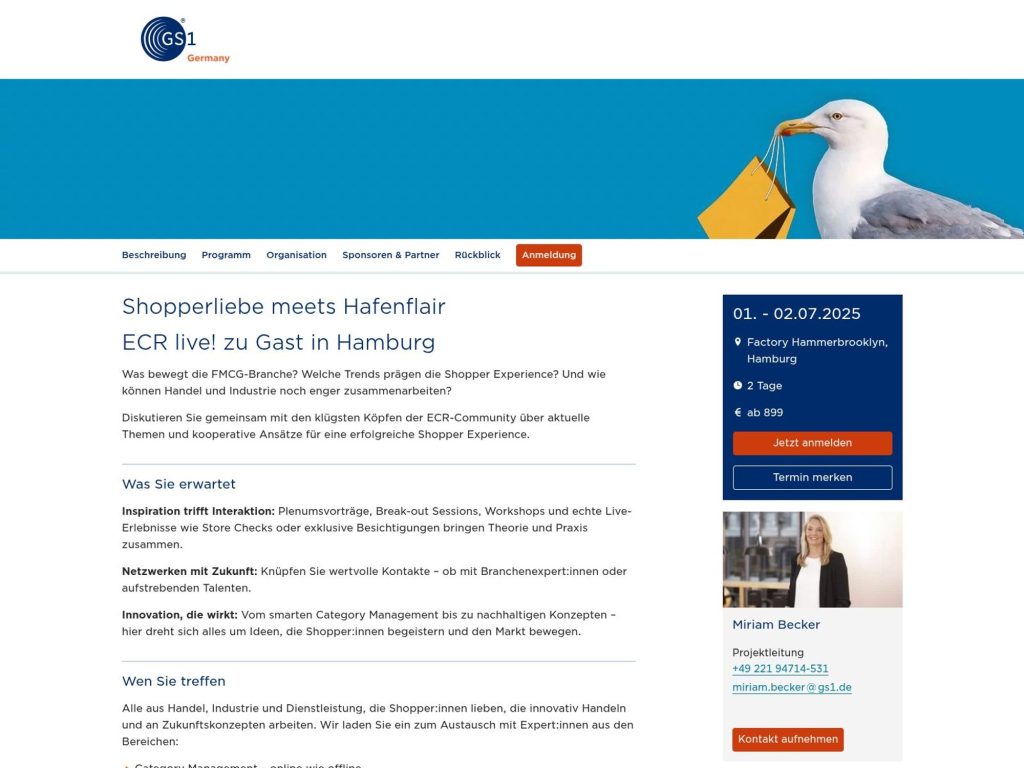 ECR live! 2025 - Event screenshot