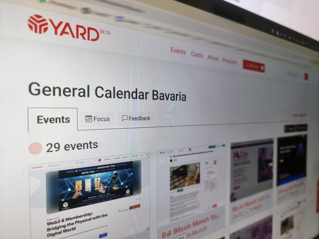 Events Calendar Bavaria - blockchain and web3 events