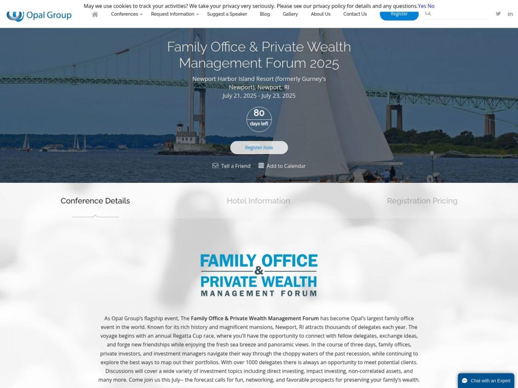 Family Office & Private Wealth Management Forum 2025 - Event screenshot