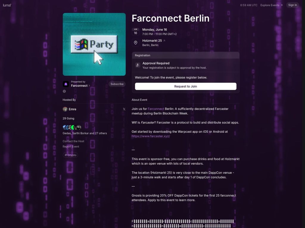 Farconnect Berlin - Event screenshot