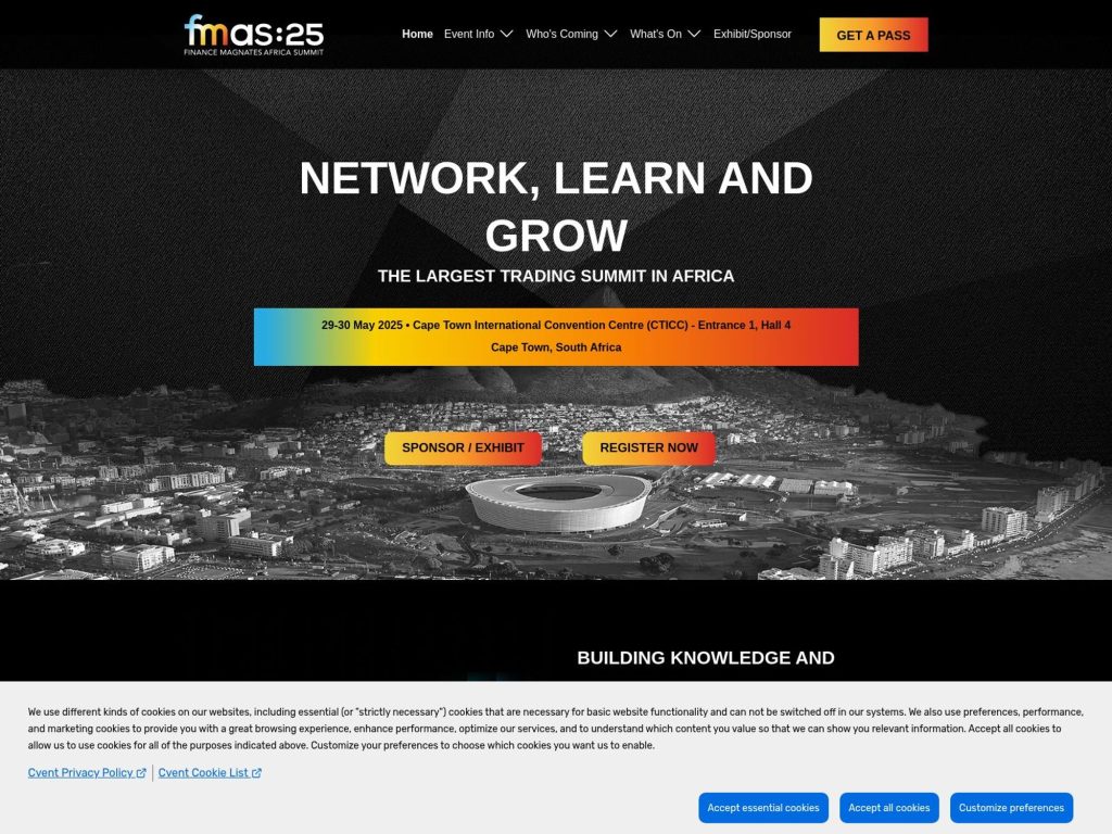 Finance Magnates Africa Summit 2025 (fmas:25) - Event screenshot