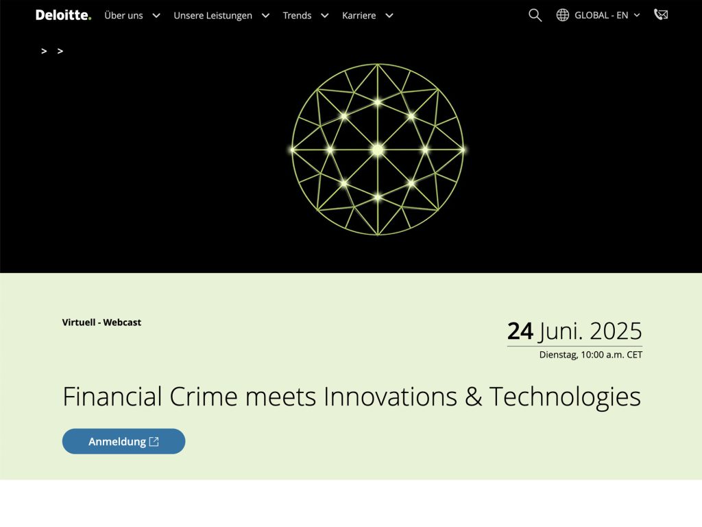 Financial Crime meets Innovations & Technologies - Event screenshot