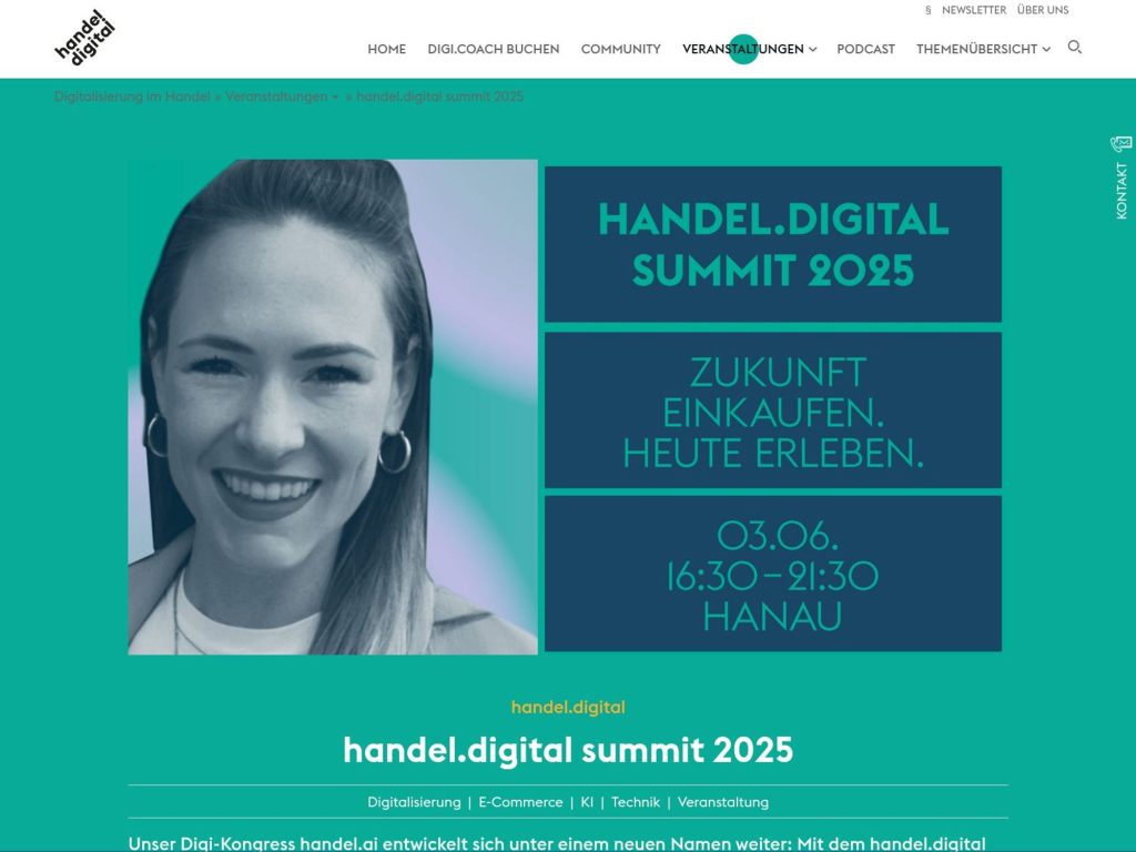 handel.digital summit 2025 - Event screenshot