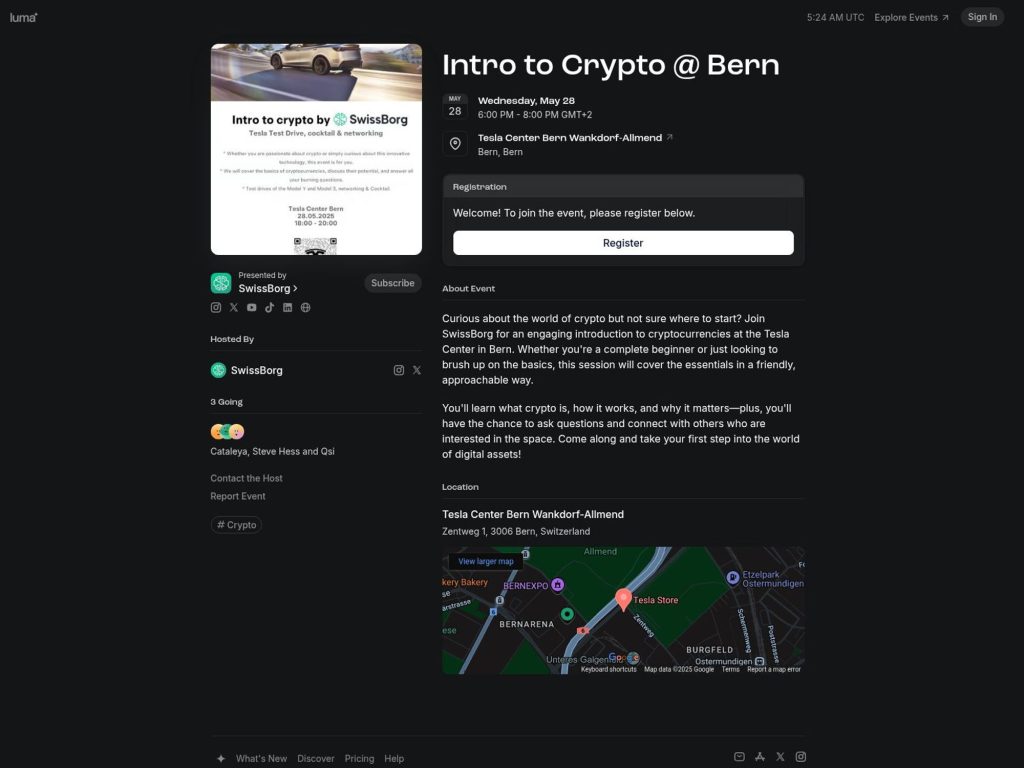 Intro to Crypto @ Bern - Event screenshot