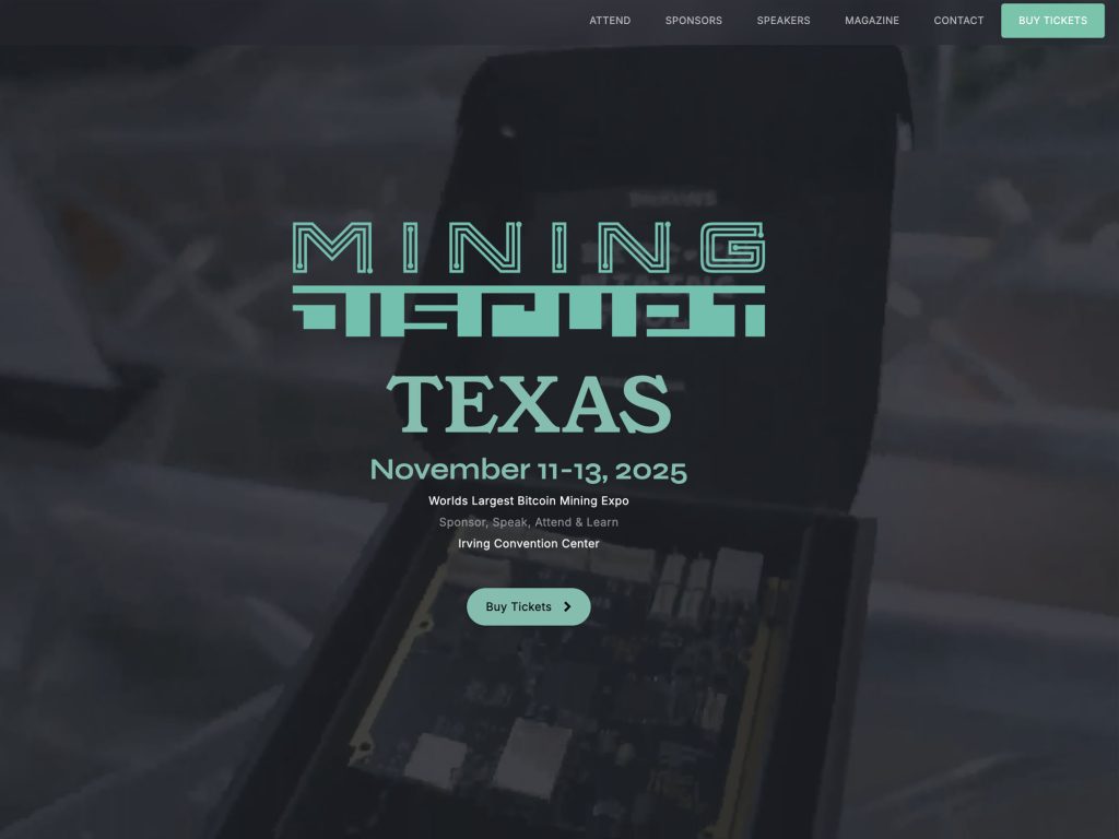 Mining Disrupt 2025 Texas - Event screenshot