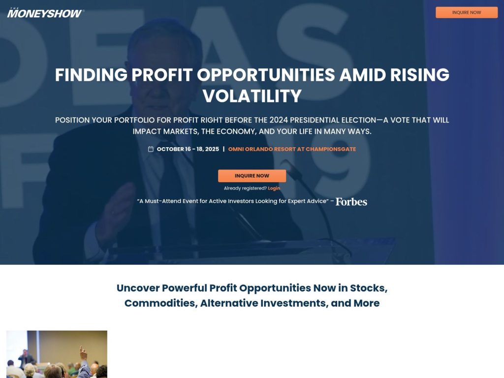 MoneyShow 2025 - Event screenshot