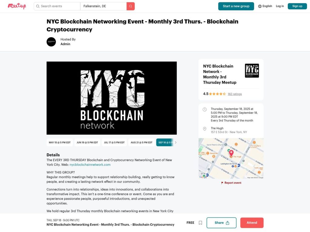 NYC Blockchain Networking Event image