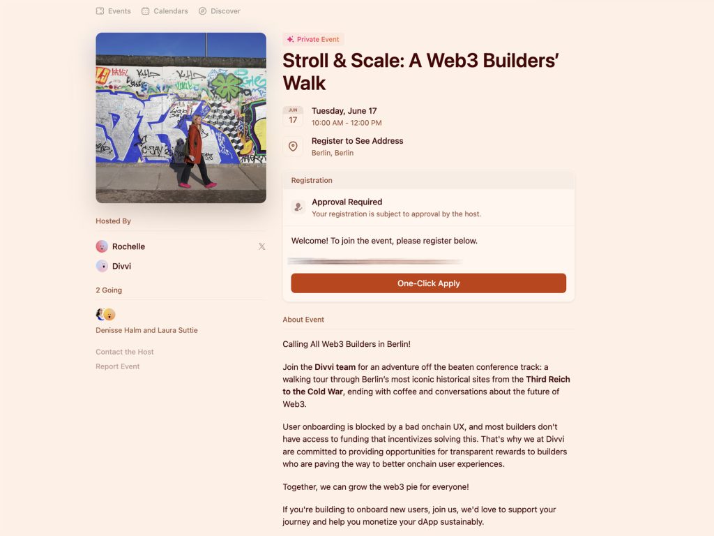 Stroll & Scale: A Web3 Builders’ Walk - Event screenshot