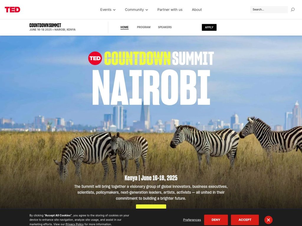 TED Countdown Summit 2025 - Event screenshot