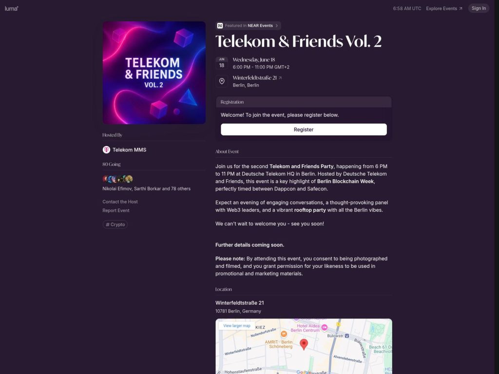Telekom & Friends Vol. 2 - Event screenshot