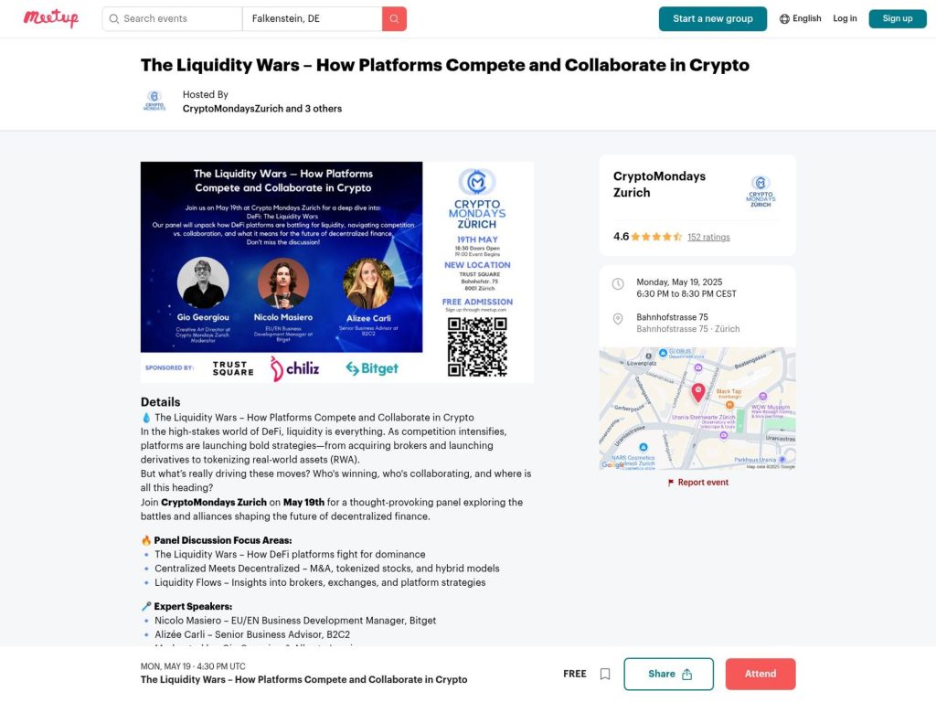 The Liquidity Wars – How Platforms Compete and Collaborate in Crypto - Event screenshot