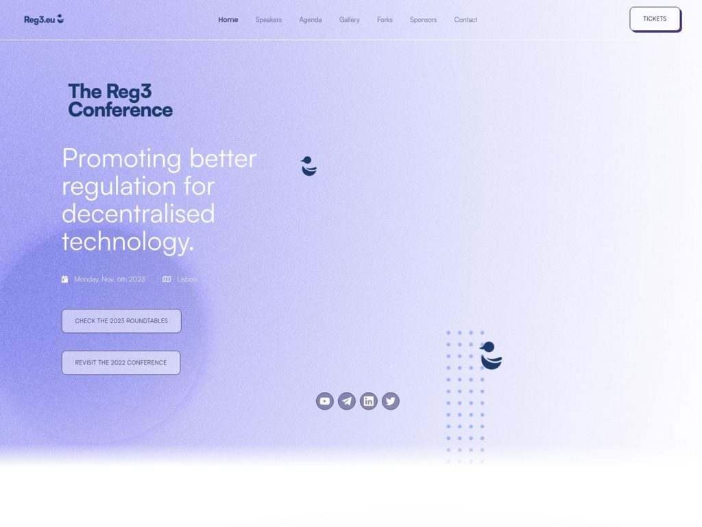 The Reg3 Conference - Event screenshot