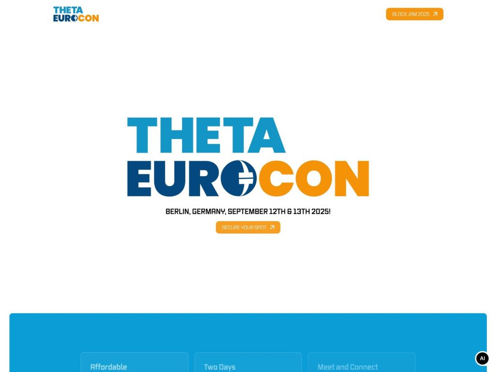 Theta EuroCon 2025 - Event screenshot