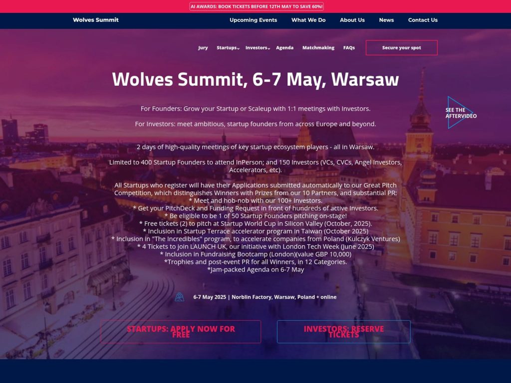 Wolves Summit Warsaw 2025 - Event screenshot