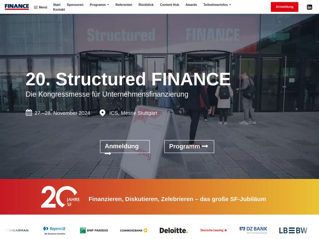 20. Structured FINANCE - Event screenshot