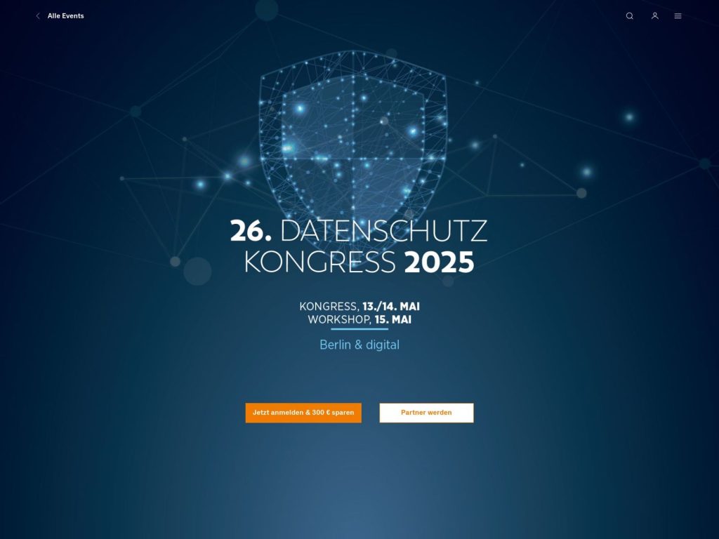 26. Datenschutz Kongress 2025 - Event screenshot