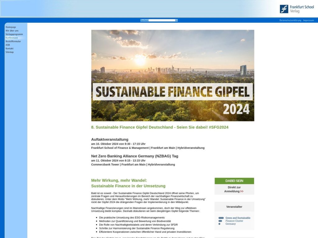 8. Sustainable Finance Gipfel Deutschland image
