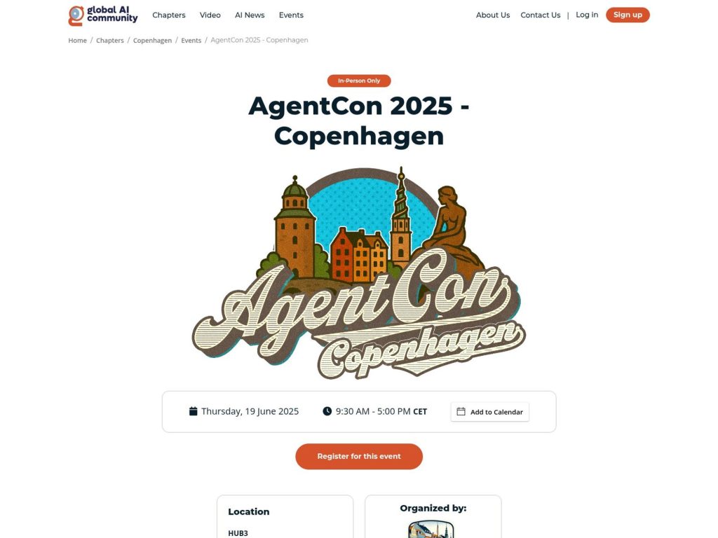 AgentCon 2025 - Copenhagen - Event screenshot
