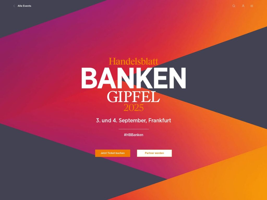 Banken-Gipfel 2025 - Handelsblatt Jahrestagung image