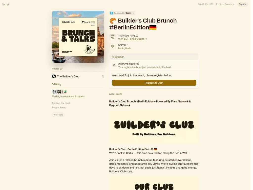 Berlin 🥐 Builder's Club Brunch #BerlinEdition🇩🇪 - Event screenshot